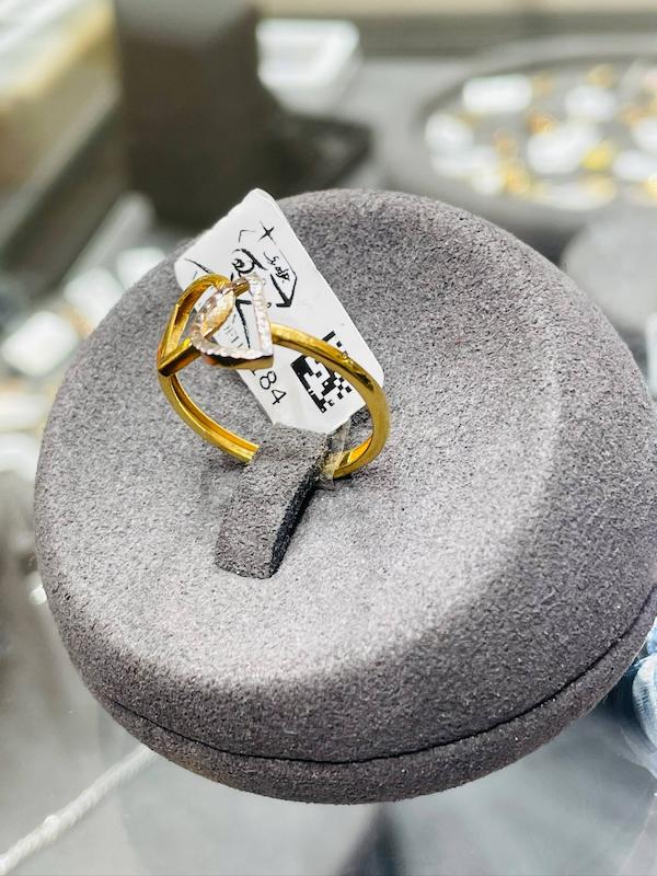 انگشتر طلا ۱۸ عیار انگشتر مدل 184 جواهری سید احسان ولی زاده