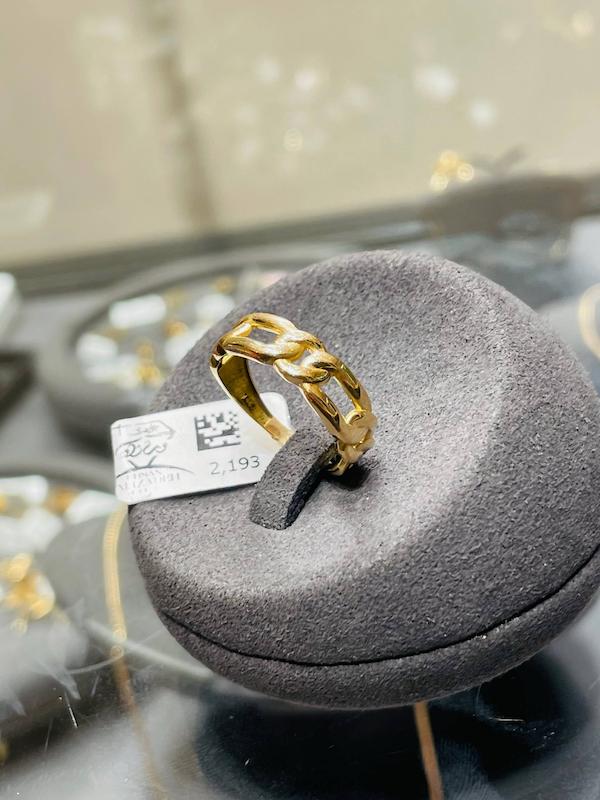 انگشتر طلا ۱۸ عیار انگشتر مدل 2193 جواهری سید احسان ولی زاده