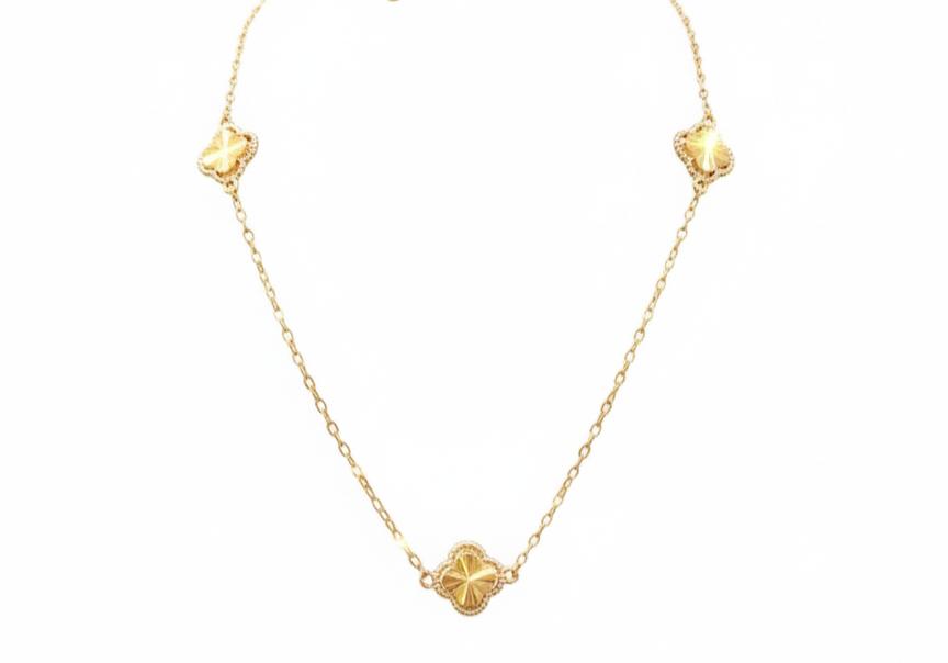 گردنبند زنانه طلا ۱۸ عیار ونکلیف 3 گالری نقشار