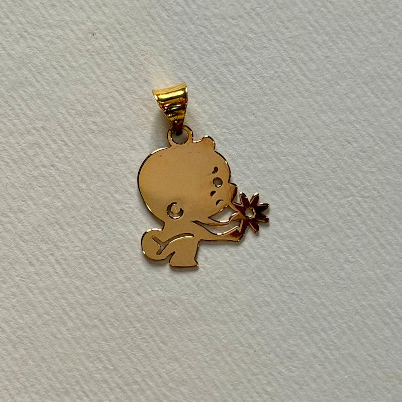 آویز زنانه طلا ۱۸ عیار بچه كوچولو گالری سین سین