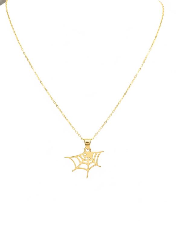 گردنبند زنانه طلا ۱۸ عیار گردنبند مدل تار عنکبوت گالری پیرو