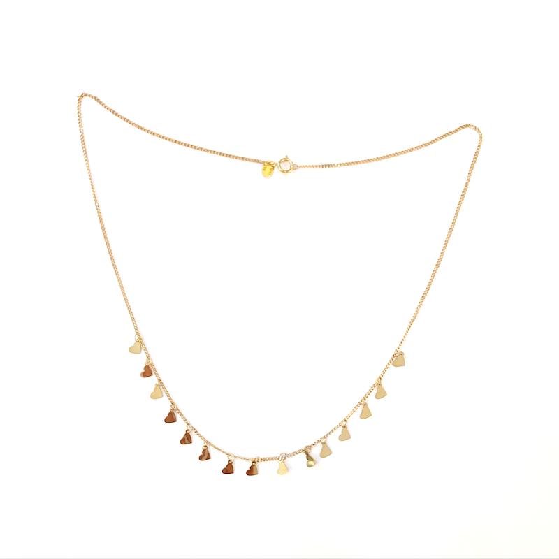 گردنبند زنانه طلا ۱۸ عیار گردنبند قلب گالری الیاگلد