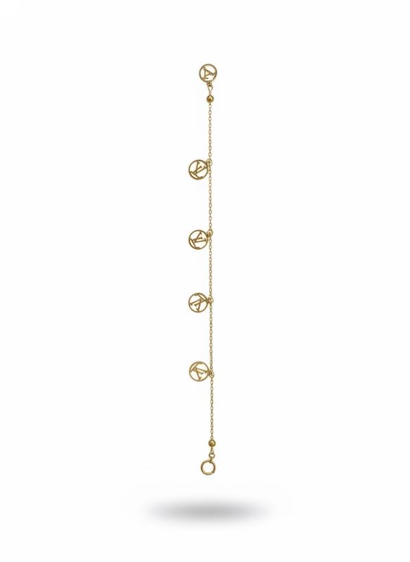 دستبند زنانه طلا ۱۸ عیار LV گالری حاج رضا ذراتی