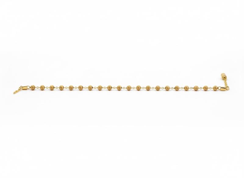 دستبند زنانه طلا ۱۸ عیار توپی البرنادو گالری حاج رضا ذراتی