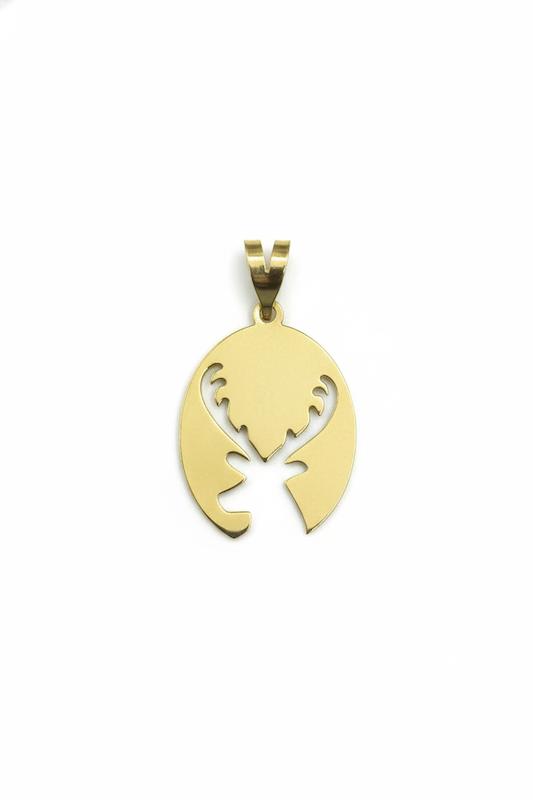 آویز طلا ۱۸ عیار آویز طرح گوزن گالری طلای فر