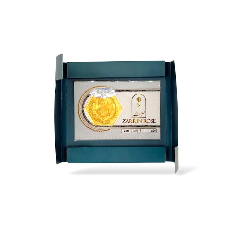 سکه طلا ۱۸ عیار طلا گرمی 18 عیار زرین رز مدل پارسیان گالری زهیری