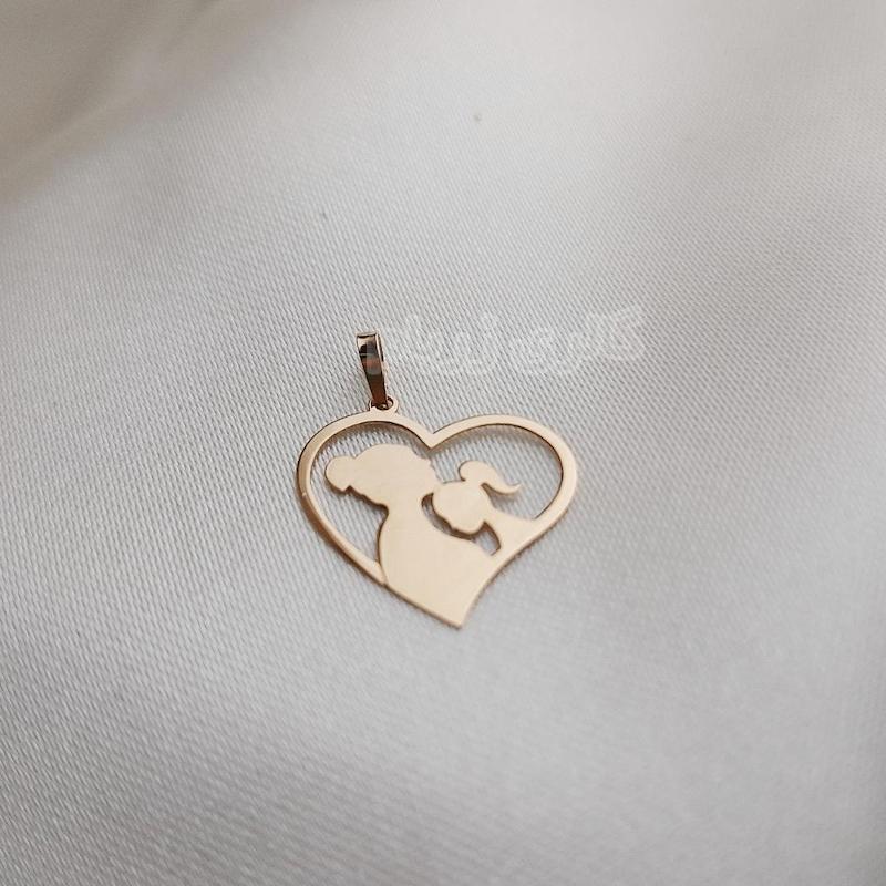 آویز زنانه طلا ۱۸ عیار مادر و کودک گالری زربام