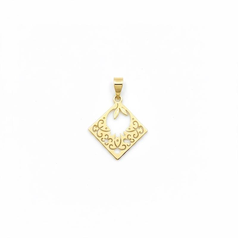 آویز زنانه طلا ۱۸ عیار انار گالری طلای آماندا