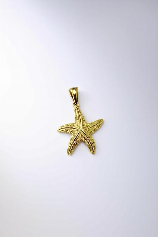 آویز زنانه طلا ۱۸ عیار ستاره دریایی گالری زربام
