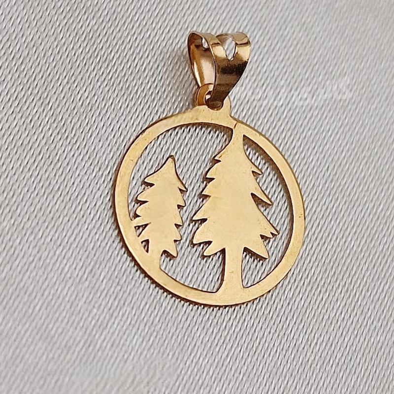 آویز زنانه طلا ۱۸ عیار کاج گالری زربام