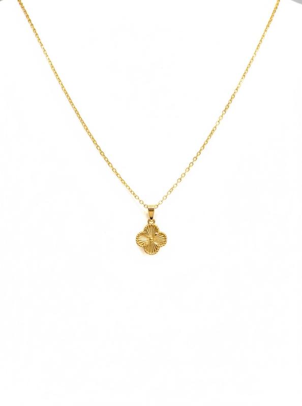 گردنبند زنانه طلا ۱۸ عیار گردنبند مدل ونکلیف تراش گالری پیرو