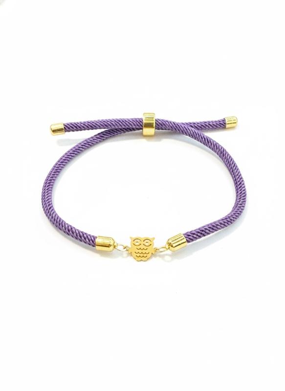 دستبند زنانه طلا ۱۸ عیار دستبندی مدل جغد گالری پیرو