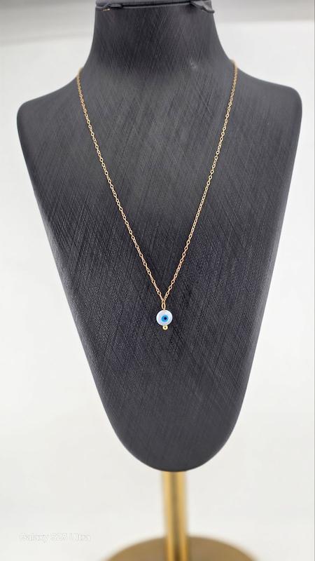 زنجیر زنانه طلا ۱۸ عیار زنجیر چشم نظر گالری کیا