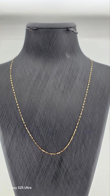 زنجیر زنانه طلا ۱۸ عیار زنجیر پولکی گالری کیا
