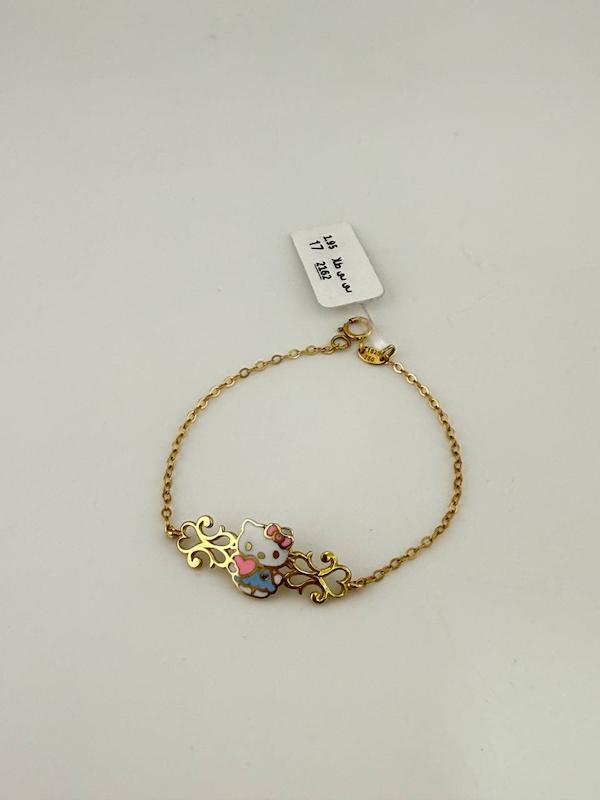 دستبند بچگانه طلا ۱۸ عیار دستبند کیتی نی نی طلا