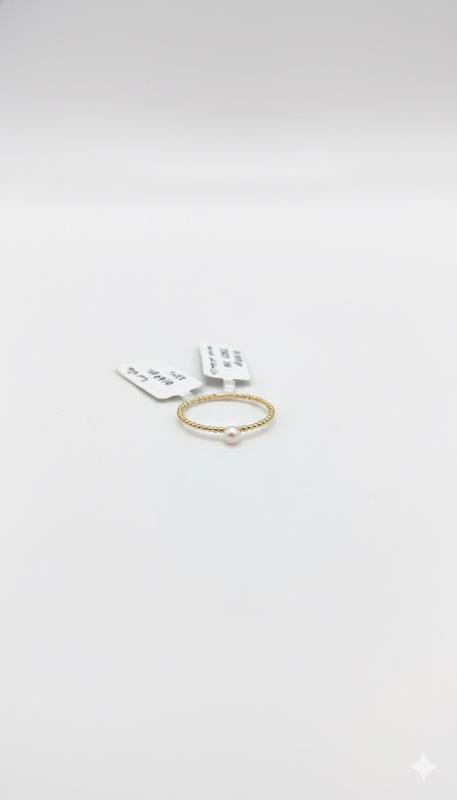 انگشتر زنانه طلا ۱۸ عیار انگشتر مروارید گالری ماه سـا