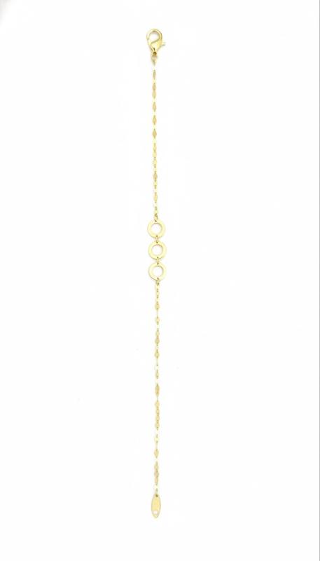 دستبند زنانه طلا ۱۸ عیار دستبند مینیمال گالری ماه سـا