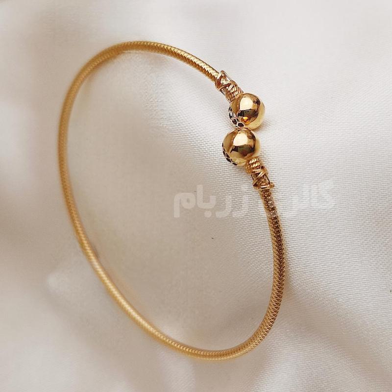 بنگل زنانه طلا ۱۸ عیار بنگل گوی گالری زربام