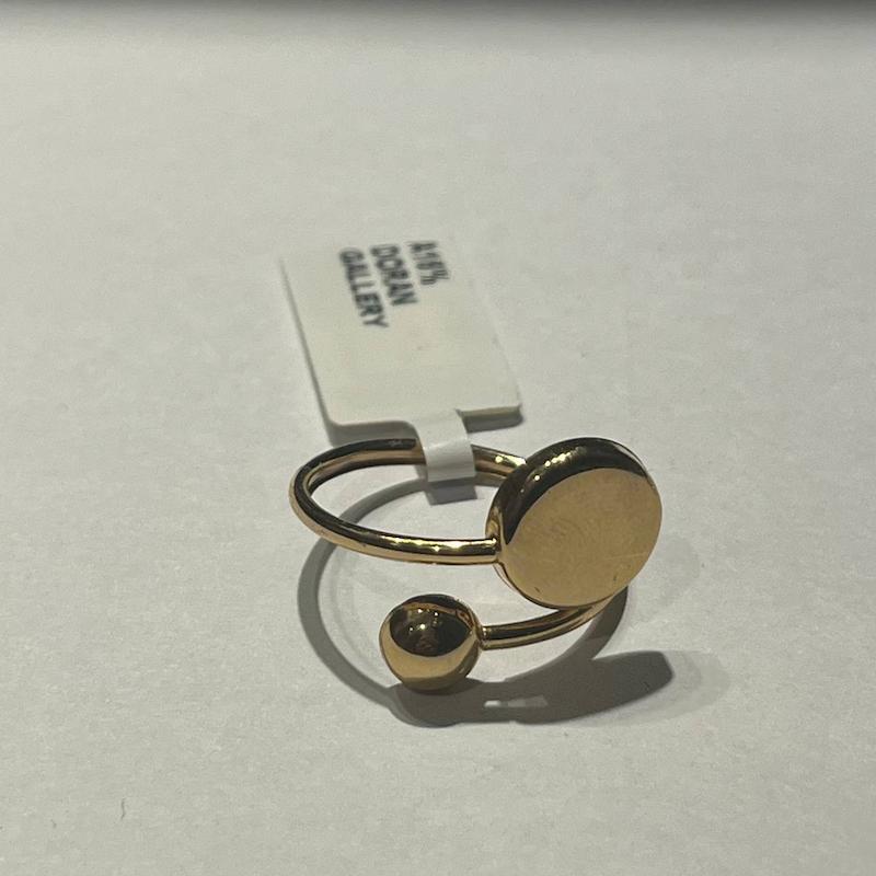 انگشتر زنانه طلا ۱۸ عیار دایره گالری طلا دوران