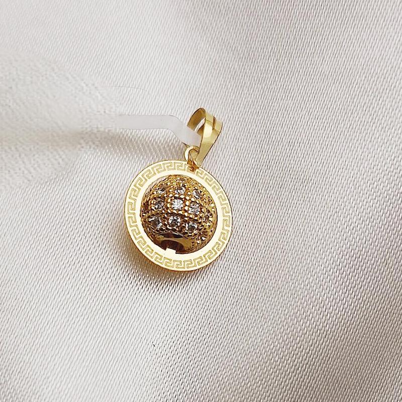 آویز زنانه طلا ۱۸ عیار آویز مدل گوی پنتر گالری زربام