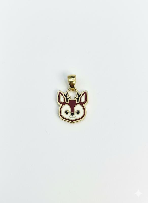 آویز بچگانه طلا ۱۸ عیار آویز گوزن نی نی طلا