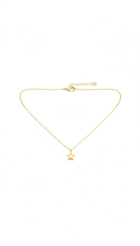 گردنبند زنانه طلا ۱۸ عیار گردنبند مینیمال ستاره گالری ماه سـا