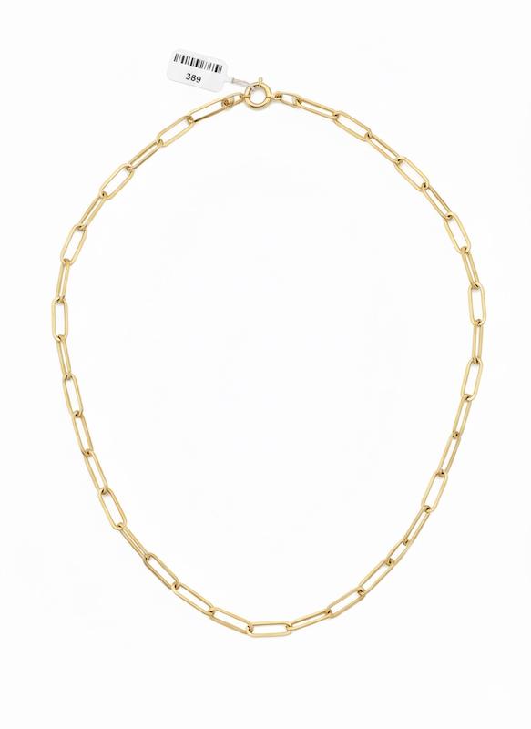 گردنبند زنانه طلا ۱۸ عیار زنجیر هرمس گالری ماه سـا