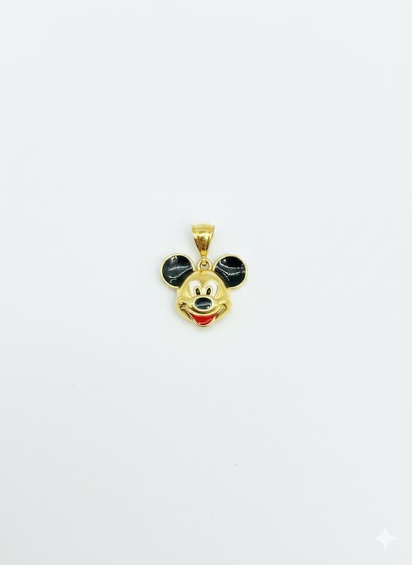 آویز بچگانه طلا ۱۸ عیار طرح میکی موس نی نی طلا
