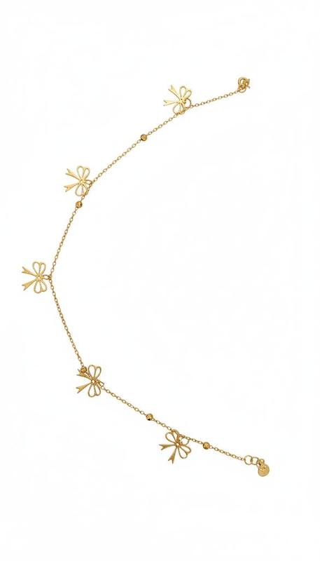 پابند زنانه طلا ۱۸ عیار پابند پاپیون گالری کیا