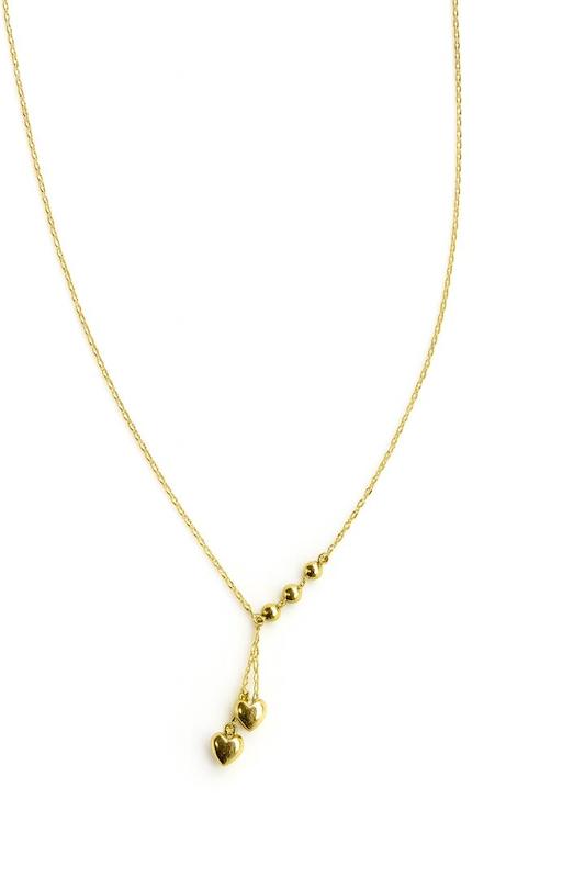 گردنبند زنانه طلا ۱۸ عیار گردنبند لوکس قلبی شاهکارتیم