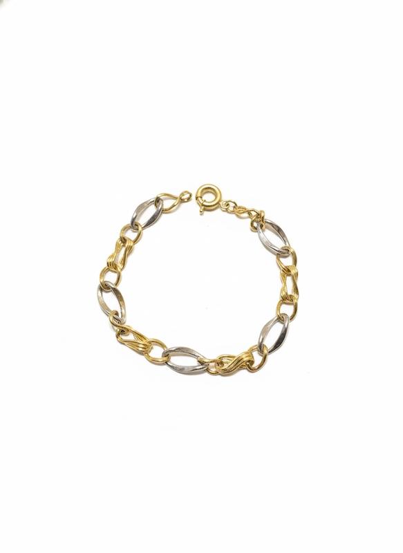 دستبند زنانه طلا ۱۸ عیار جتاش گالری طلای شفیع