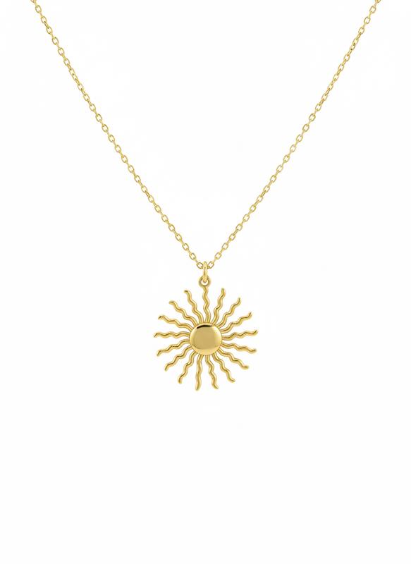 گردنبند زنانه طلا ۱۸ عیار گردنی خورشید تیما گلد گالری
