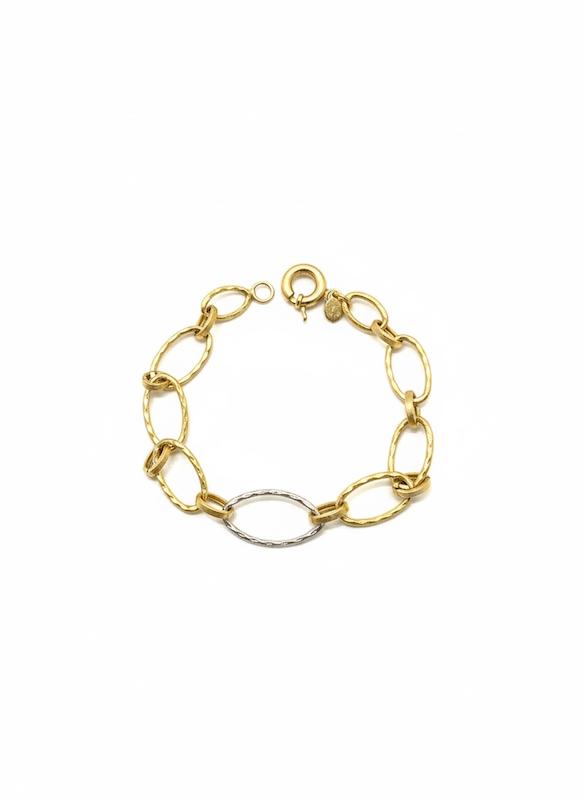 دستبند زنانه طلا ۱۸ عیار جتاش گالری طلای شفیع