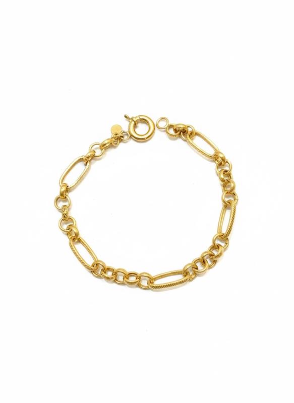 دستبند زنانه طلا ۱۸ عیار رولو گالری طلای شفیع