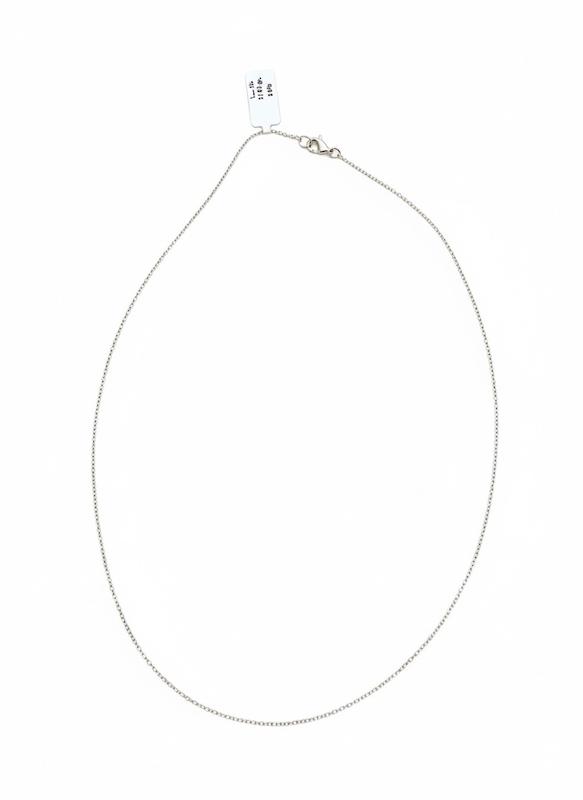 گردنبند زنانه طلا ۱۸ عیار گردنبند مینیمال طلا سفید گالری ماه سـا