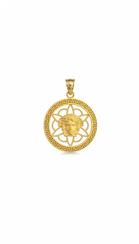 آویز زنانه طلا ۱۸ عیار پلاک ورساچه گالری ماه سـا