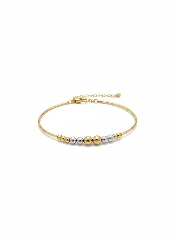 بنگل زنانه طلا ۱۸ عیار بنگل گوی گالری ماه سـا