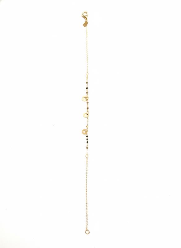 دستبند زنانه طلا ۱۸ عیار Taj لیانا گالری