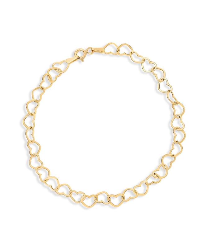 دستبند زنانه طلا ۱۸ عیار دستبند قلب گالری طلای قرار