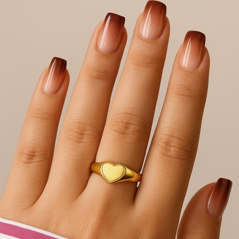 انگشتر طلا ۱۸ عیار انگشتر قلب گالری بابل طلا