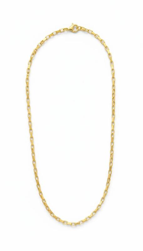 زنجیر مردانه طلا ۱۸ عیار زنجیر آجری گالری کیا