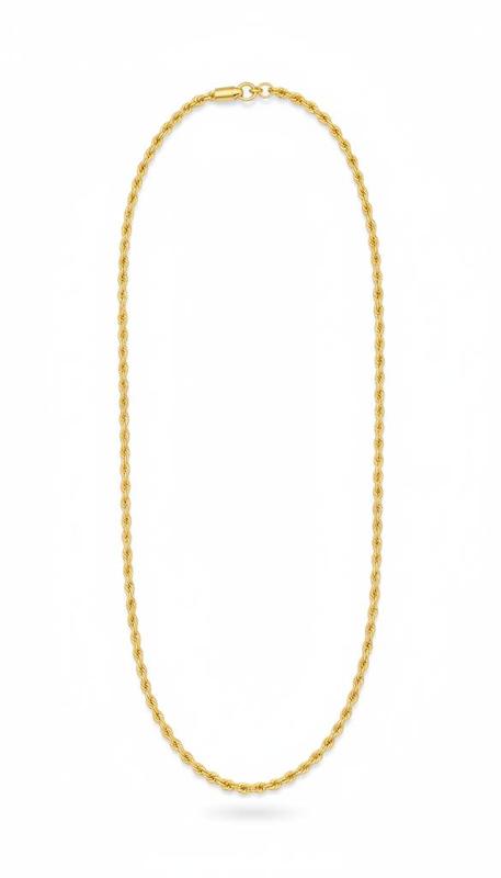 زنجیر زنانه طلا ۱۸ عیار زنجیر طنابی گالری کیا