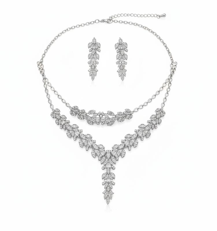 سرویس زنانه طلا ۱۸ عیار سرویس عروس کد ۲۵۳ گالری طلا و جواهر دیما