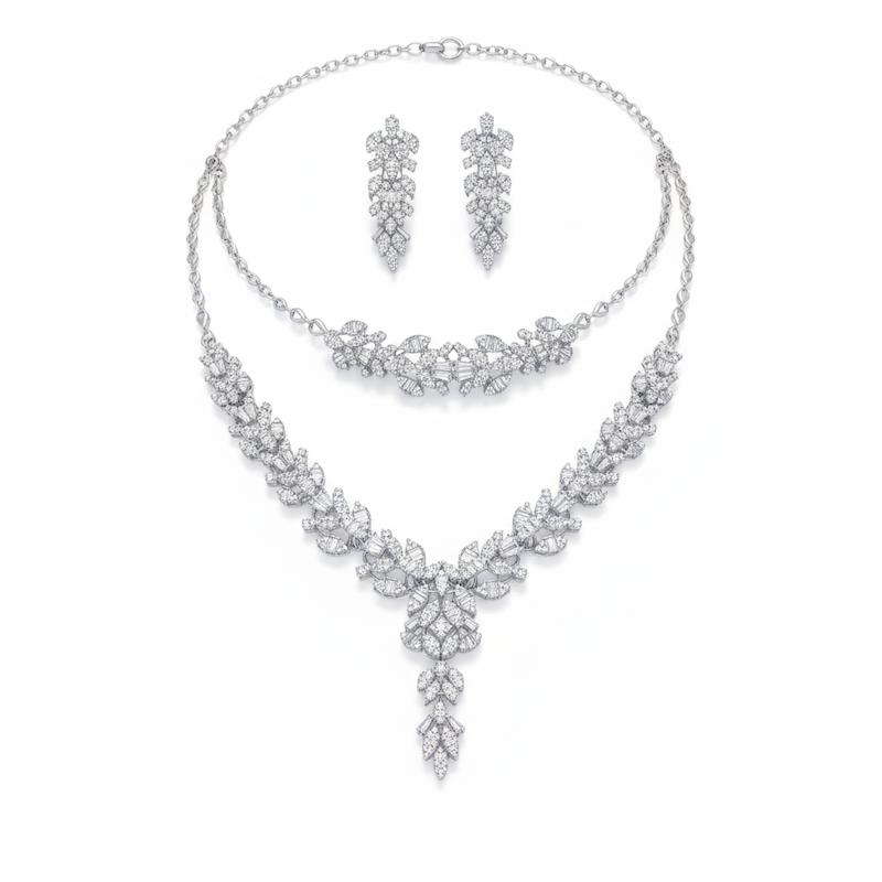 سرویس زنانه طلا ۱۸ عیار سرویس عروس کد ۲۵۱ گالری طلا و جواهر دیما