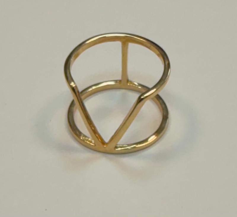 انگشتر زنانه طلا ۱۸ عیار مدل وی گالری پریدخت