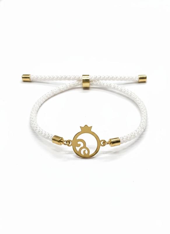 دستبند زنانه طلا ۱۸ عیار انار گالری طلای شفیع