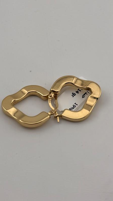 گوشواره زنانه طلا ۱۸ عیار گوشواره دفرمه گالری چیدا