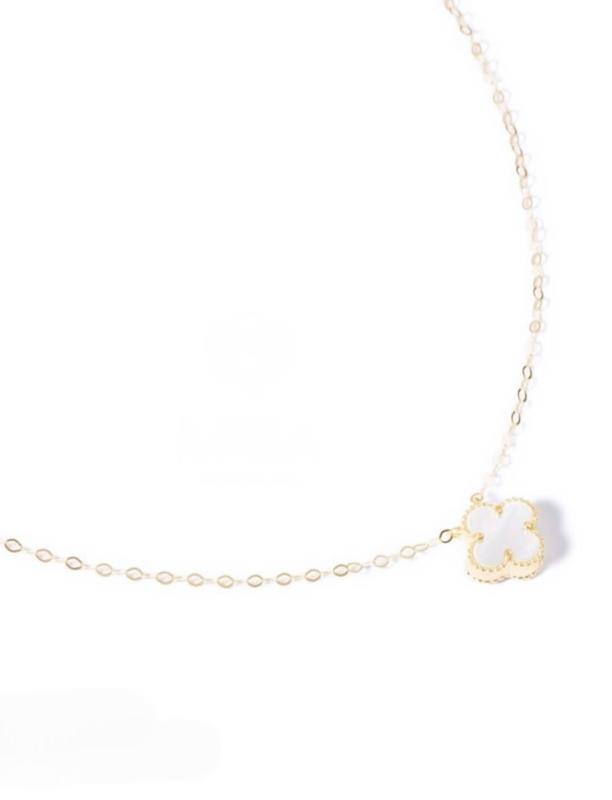 گردنبند زنانه طلا ۱۸ عیار گردنبند ونکلیف گالری کاژه گلد