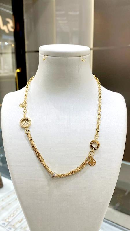 گردنبند زنانه طلا ۱۸ عیار گردنی درین