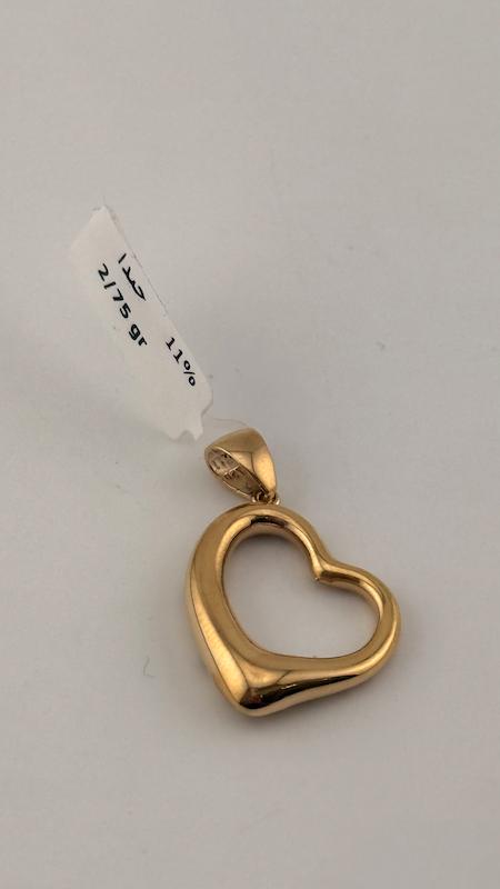 آویز زنانه طلا ۱۸ عیار آویز قلب گالری چیدا